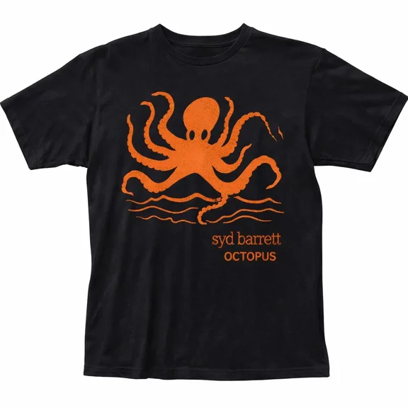 Mens Octopus Graphic T Shirt White Psychedelic Rock Music Style Tee New