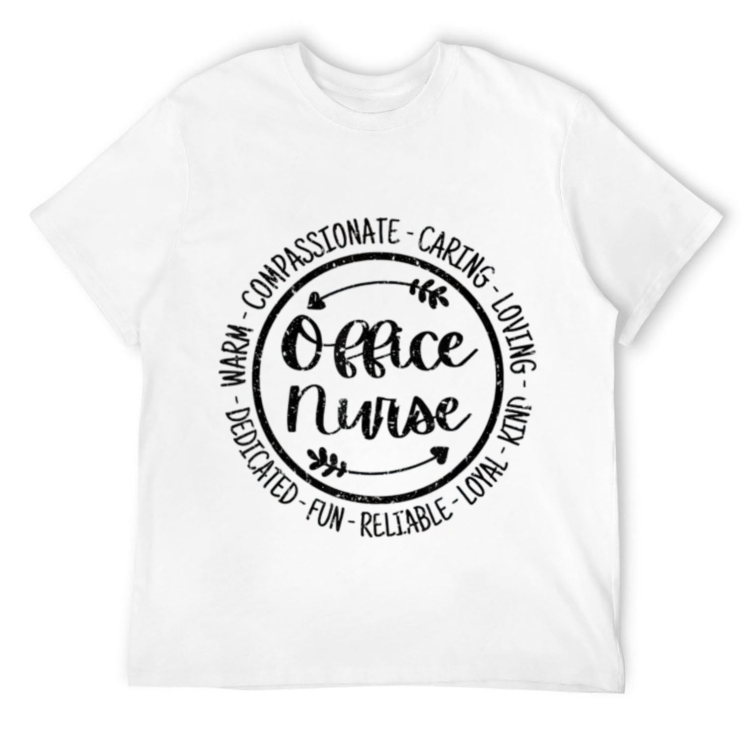 Mens Office Nurse Life Nursing Squad Appreciation Vintage T-Shirt White ...