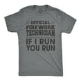 thumbnail image 1 of Mens Official Firework Technician T Shirt Funny Fourth Of July Tee for Guys Graphic Tees, 1 of 7