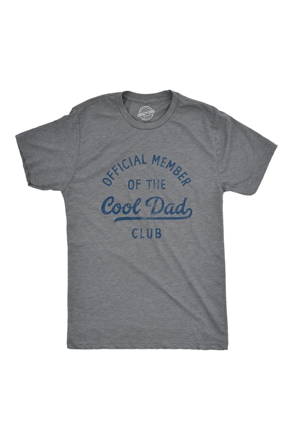 Mens Official Member of The Cool Dad Club T Shirt Funny Fathers Day Gift Tee for Guys Graphic Tees