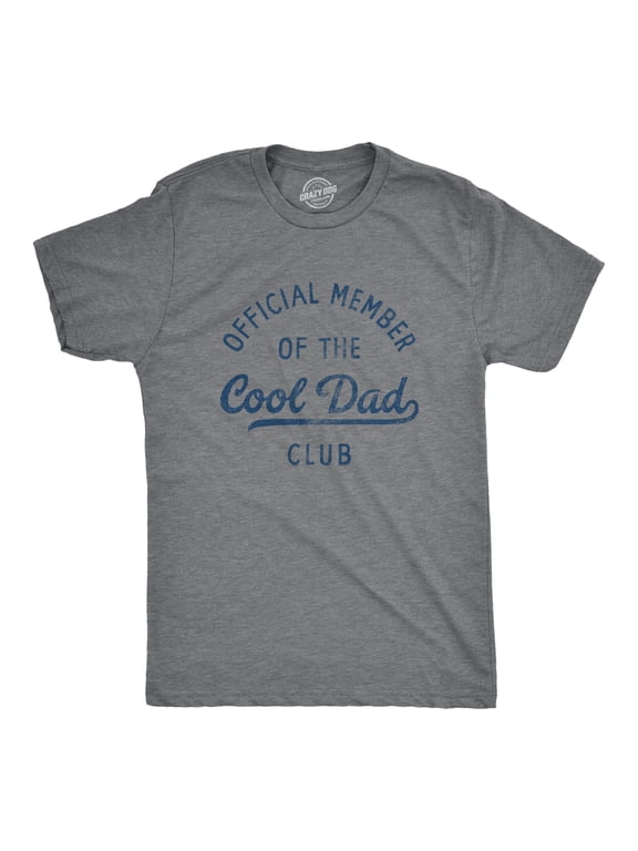 Mens Official Member of The Cool Dad Club T Shirt Funny Fathers Day Gift Tee for Guys Graphic Tees