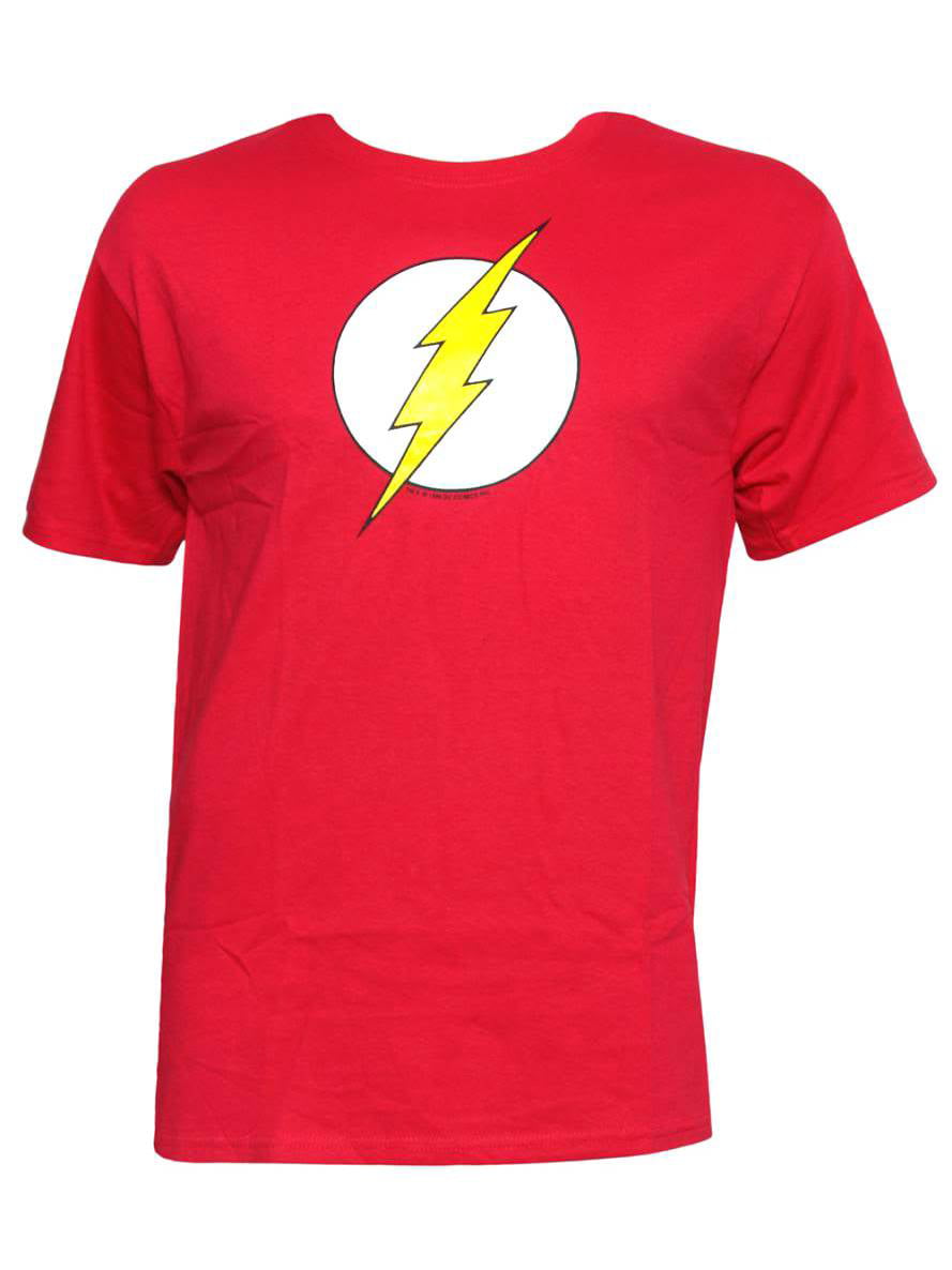Mens Officially Licensed DC Comics Flash Logo T-Shirt, XXL