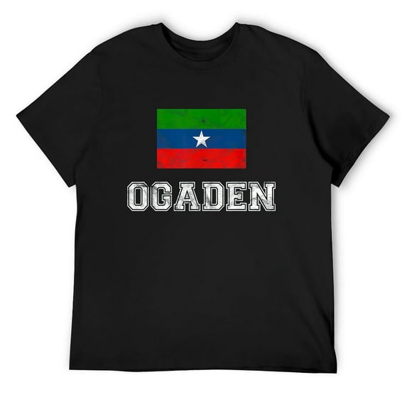 Mens Ogaden Flag Vintage I Men Ogaadeen T-Shirt T-Shirt Black Large