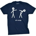 thumbnail image 1 of Mens Oh Snap Funny Stick Figure Hilarious Sarcastic Adult Humor Sarcasm T shirt Graphic Tees, 1 of 6
