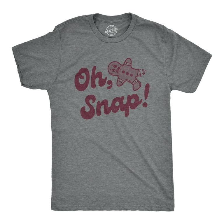 Oh Snap! Funny Gingerbread Cookie Broken Leg Xmas T-Shirt