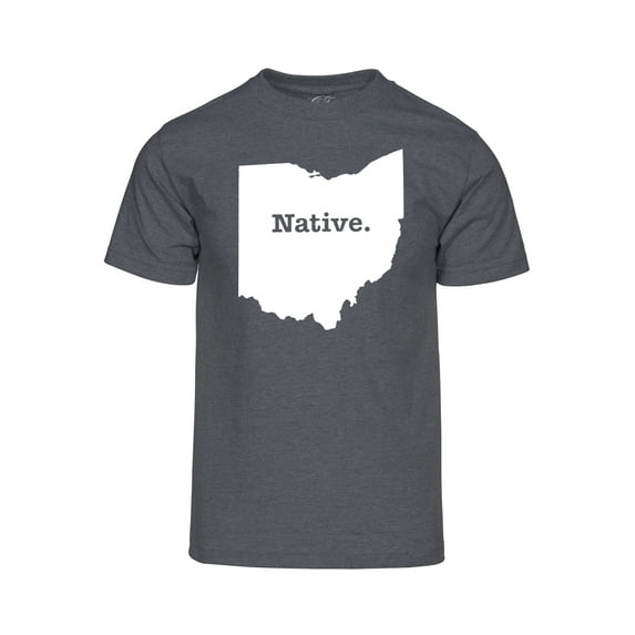 Mens Ohio Native Short-Sleeve T-Shirt - Dark Grey - Medium