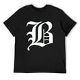 thumbnail image 1 of Mens Old English Letter B T-Shirt Black 4X-Large, 1 of 5