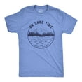 thumbnail image 1 of Mens On Lake Time T Shirt Cool Outdoor Camping Tee for Guys Graphic Tees, 1 of 6