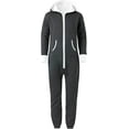 thumbnail image 1 of Men’s Onesies, Unisex Plain One-Piece Pajama Jumpsuit – Hooded Plain Onesies for Men, Cozy Adult Loungewear Playsuit, 1 of 4