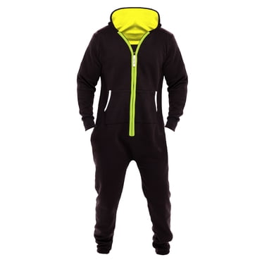 Skylinewears Men's Unisex Adult Onesie – Non-Footed Zip-Up Jumpsuit (80% Cotton, Printed)