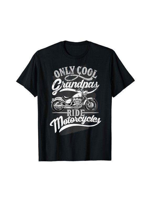 Mens Only Grandpas Ride Motorcycles Gift for Grandpa Motorbikes T-Shirt