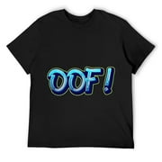 Mens Oof Meme Funny Kid's Saying Trendy Internet Slang T-Shirt Black