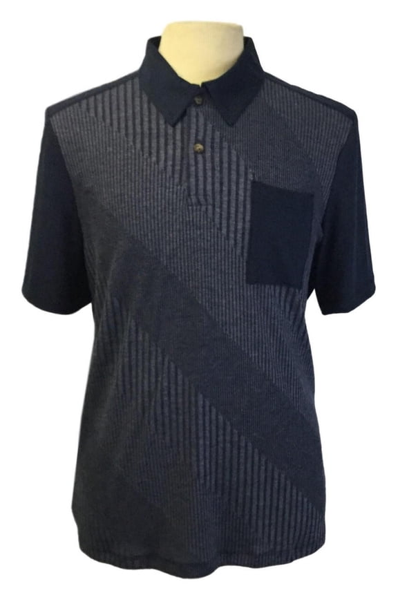 Mens Open-Back Shoulder Snap Polo, Assorted Prints