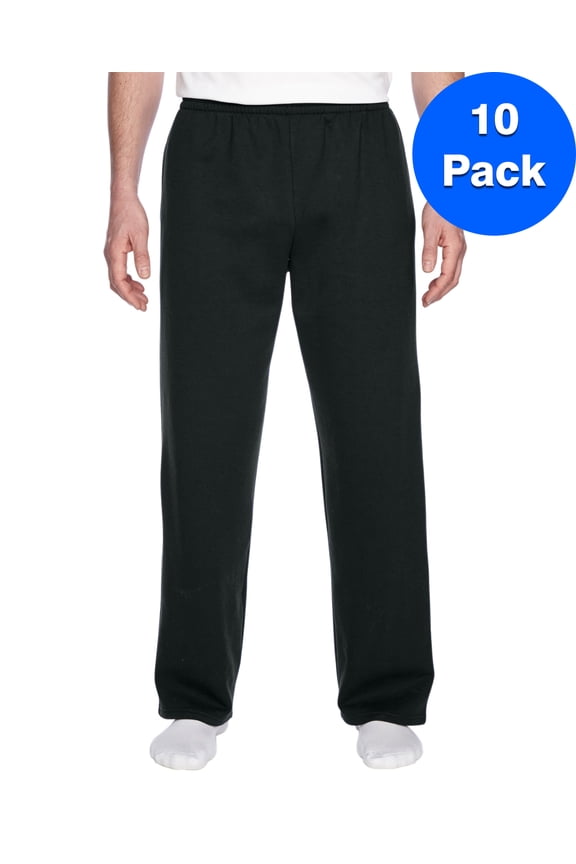 Mens Open-Bottom Pocket Sweatpants SF74R (10 PACK)