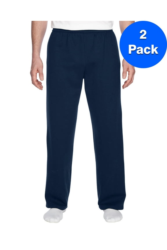 Mens Open-Bottom Pocket Sweatpants SF74R (2 PACK)