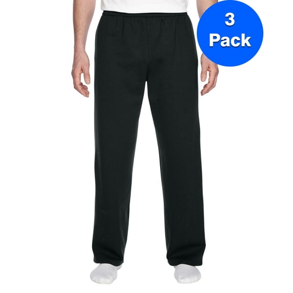 Mens Open-Bottom Pocket Sweatpants SF74R (3 PACK)