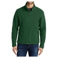 thumbnail image 1 of Mens Open Cuffs Midweight Value Polyester Fleece Jacket Forest Green Small, 1 of 6