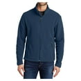thumbnail image 1 of Mens Open Cuffs Midweight Value Polyester Fleece Jacket Insignia Blue 2X-Large, 1 of 6