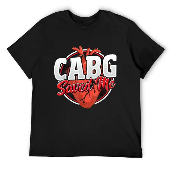 Mens Open Heart Surgery Design for Heart Health Awareness T-Shirt Black 2X-Large