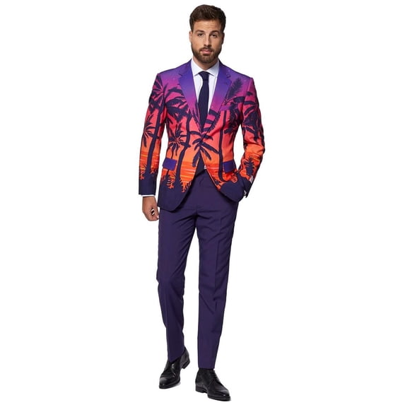 OppoSuits Men's Suits Suave Sunset - US 42 Multicolor