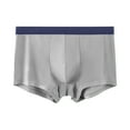 thumbnail image 1 of Mens Organic Latex Trunks - Support Pouch Comfortable Breathable Seamless Underwear Extra Breathable Microfiber Boxer Briefs for Men, 1 of 9