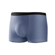 Mens Organic Latex Trunks - Support Pouch Comfortable Breathable Seamless Underwear Extra Breathable Microfiber Boxer Briefs for Men