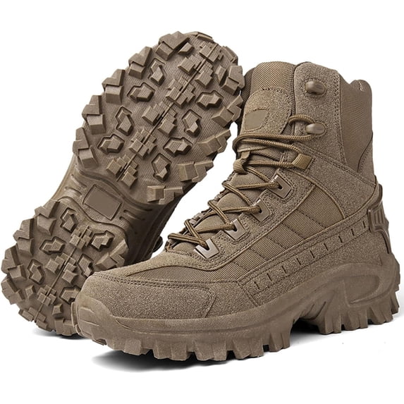 Mens Orthopedic Support Anti-Puncture Work Boots,Mens Waterproof Non-slip Anti-Puncture Work Boots,Comfortable Orthopedic Walking Shoes,Mens Tactical Boots with Zipper