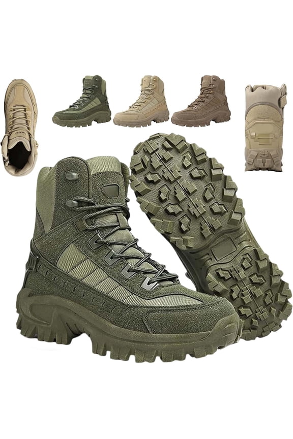 Mens Orthopedic Support Anti-Puncture Work Boots Waterproof Anti-Sprain Hiking Boots, Outdoor Lightweight Tactical Boot For All-Day Comfort