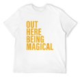 thumbnail image 1 of Mens Out Here Being Magical Apparel T-Shirt White Medium, 1 of 5