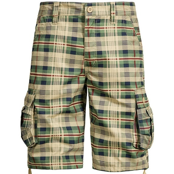 Mens Outdoor Cargo Shorts Casual Expandable Waist Lightweight Waterproof Quick Dry Fishing Camo Hiking Shorts