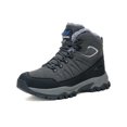 thumbnail image 1 of Mens Outdoor Hiking Boots Winter Fur Lined Warm Snow Boots Waterproof Anti-slip Lightweight Camping Boots Gray 9.5 US, 1 of 7