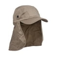 thumbnail image 1 of Mens Outdoor Hiking Flap Hat Sun Protection Cap - Khaki, 1 of 3