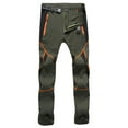 thumbnail image 1 of Mens Outdoor Quick-Dry Hiking Pants, Waterproof Windproof Athletic Trousers, Stretchy Soft Shell Climbing Pants, 1 of 3