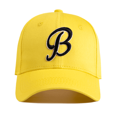 Mens Outdoor Wear Embroidery Hat Letter B Stitched Baseball Cap Sports Hat Yellow