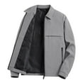 thumbnail image 1 of Mens Outerwear Jackets Transition Lightweight Leisure Summer Zip Pockets Straight Jacket,Light Gray,4XL, 1 of 3