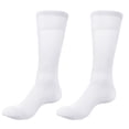 thumbnail image 1 of Mens Over the Calf Dress Socks Sheer Nylon Knee High Dress Socks, 1 of 13