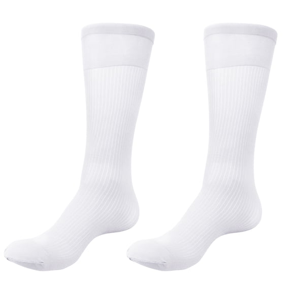 Mens Over the Calf Dress Socks Sheer Nylon Knee High Dress Socks