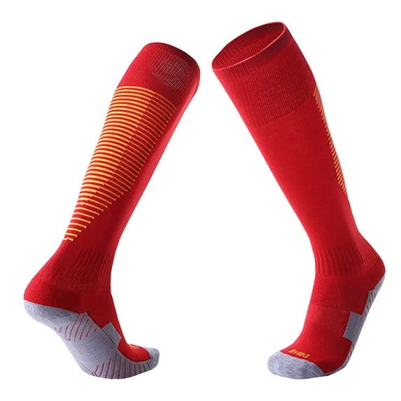 Mens Over the Calf Tube-Socks Athletic Workout Casual Color-Block Stretchy Breathable Running Hiking Cycling Long Boot Sock