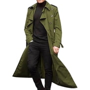 Mens Overcoat Winter Full Length Trench Coat Warm Long Jacket Formal Outerwear