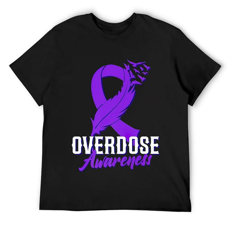 Drug Overdose Awareness Shirt - Purple Ribbon Shirts Drug Overdose Awareness Shirt - Purple Ribbon Shirts