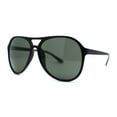thumbnail image 1 of Mens Oversize Plastic Iconic Retro Racer Sunglasses Matte Black Green, 1 of 4