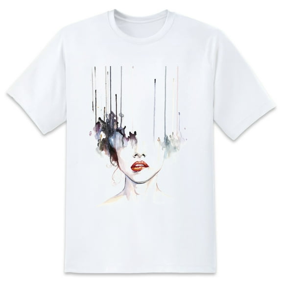 Mens Oversize T Shirts Art Drawing (28)Casual Short Sleeve Basic Tees Crew Neck T-Shirt Funny Graphic Tees Black or White XS-5XL