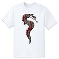 thumbnail image 1 of Mens Oversize T Shirts Art Drawing Casual Short Sleeve Basic Tees Crew Neck T-Shirt Funny Graphic Tees Black or White XS-5XL, 1 of 1