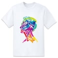 thumbnail image 1 of Mens Oversize T Shirts Art Drawing Casual Short Sleeve Basic Tees Crew Neck T-Shirt Funny Graphic Tees Black or White XS-5XL, 1 of 5