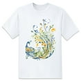 thumbnail image 1 of Mens Oversize T Shirts Bird (65)Casual Short Sleeve Basic Tees Crew Neck T-Shirt Funny Graphic Tees Black or White XS-5XL, 1 of 1