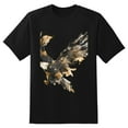 thumbnail image 1 of Mens Oversize T Shirts Flying Bird (2)Casual Short Sleeve Basic Tees Crew Neck T-Shirt Funny Graphic Tees Black or White XS-5XL, 1 of 5