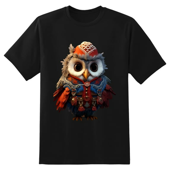 Mens Oversize T Shirts Owl (7)Casual Short Sleeve Basic Tees Crew Neck T-Shirt Funny Graphic Tees Black or White XS-5XL