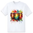 thumbnail image 1 of Mens Oversize T Shirts Painting (14)Casual Short Sleeve Basic Tees Crew Neck T-Shirt Funny Graphic Tees Black or White XS-5XL, 1 of 5