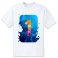 thumbnail image 1 of Mens Oversize T Shirts Painting (6)Casual Short Sleeve Basic Tees Crew Neck T-Shirt Funny Graphic Tees Black or White XS-5XL, 1 of 5
