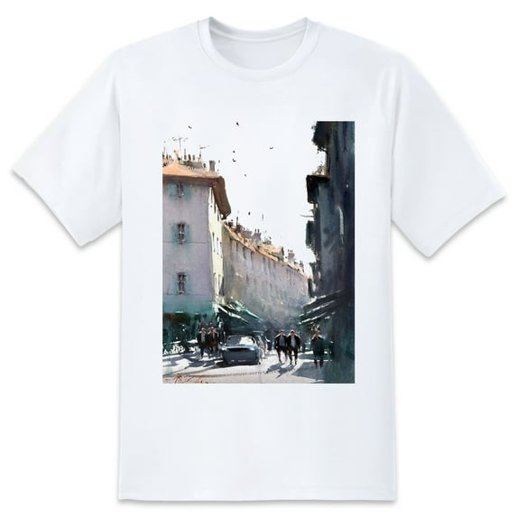 Mens Oversize T Shirts Painting (61)Casual Short Sleeve Basic Tees Crew Neck T-Shirt Funny Graphic Tees Black or White XS-5XL